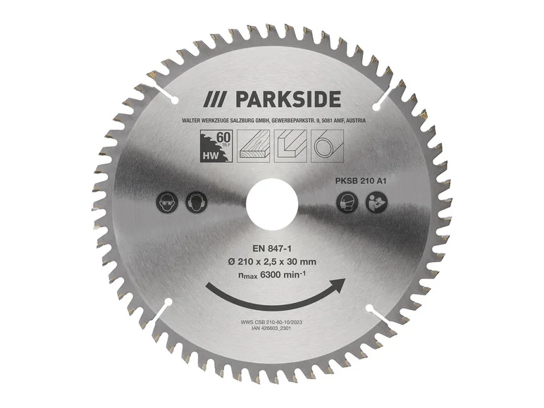 PARKSIDE® Lame de scie circulaire PKSB 210 A1. Ø 21 cm