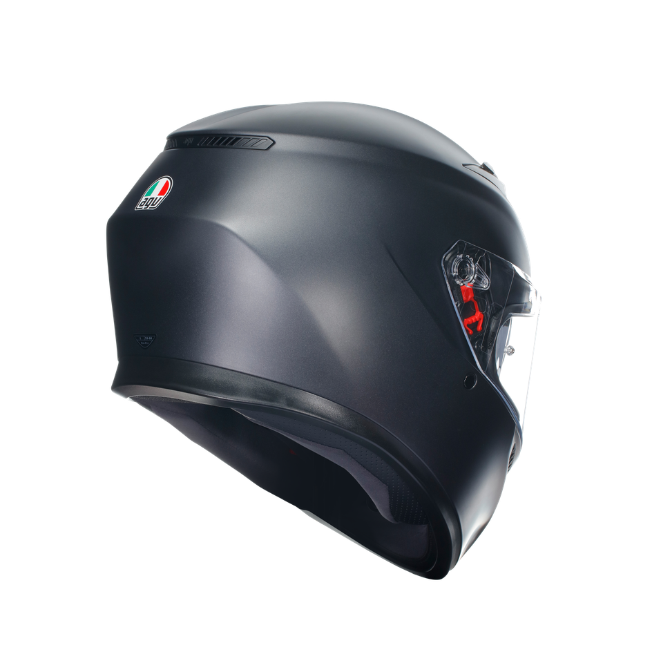 K3 MATT BLACK - MOTORBIKE FULL FACE HELMET E2206