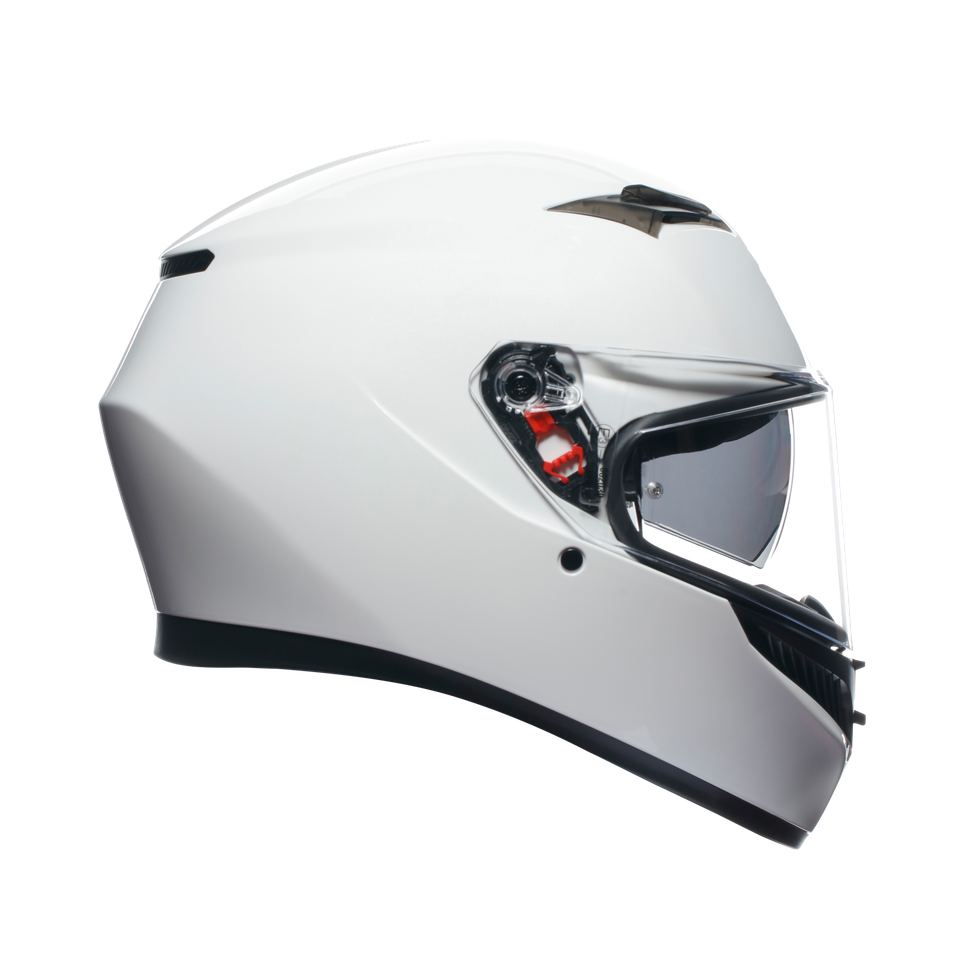 K3 MONO SETA WHITE - MOTORBIKE FULL FACE HELMET E2206