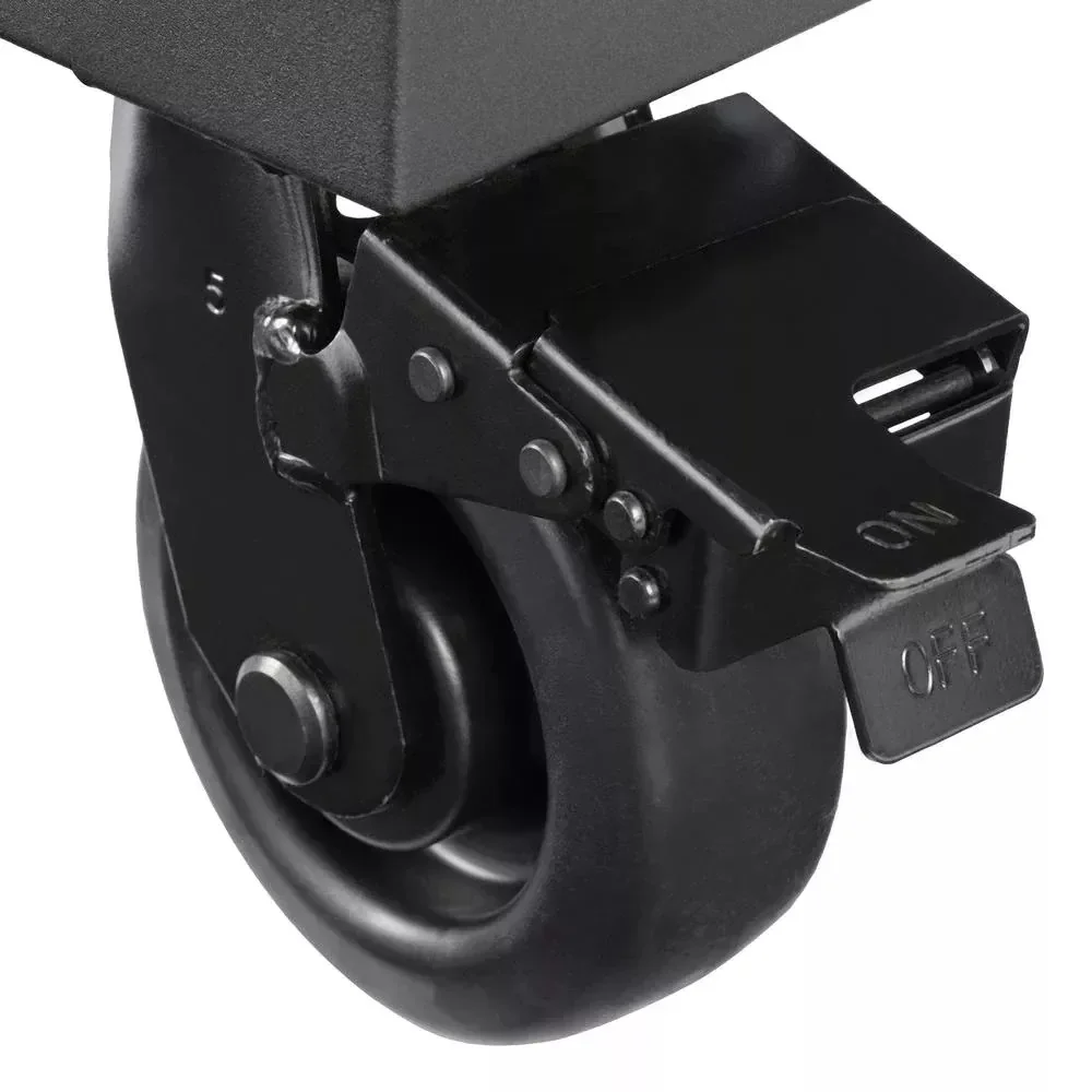 HEAVY-DUTY 72 IN. W 18-DRAWER, DEEP TOOL CHEST MOBILE WORKBENCH IN MATTE BLACK WITH ADJUSTABLE-HEIGHT HARDWOOD TOP