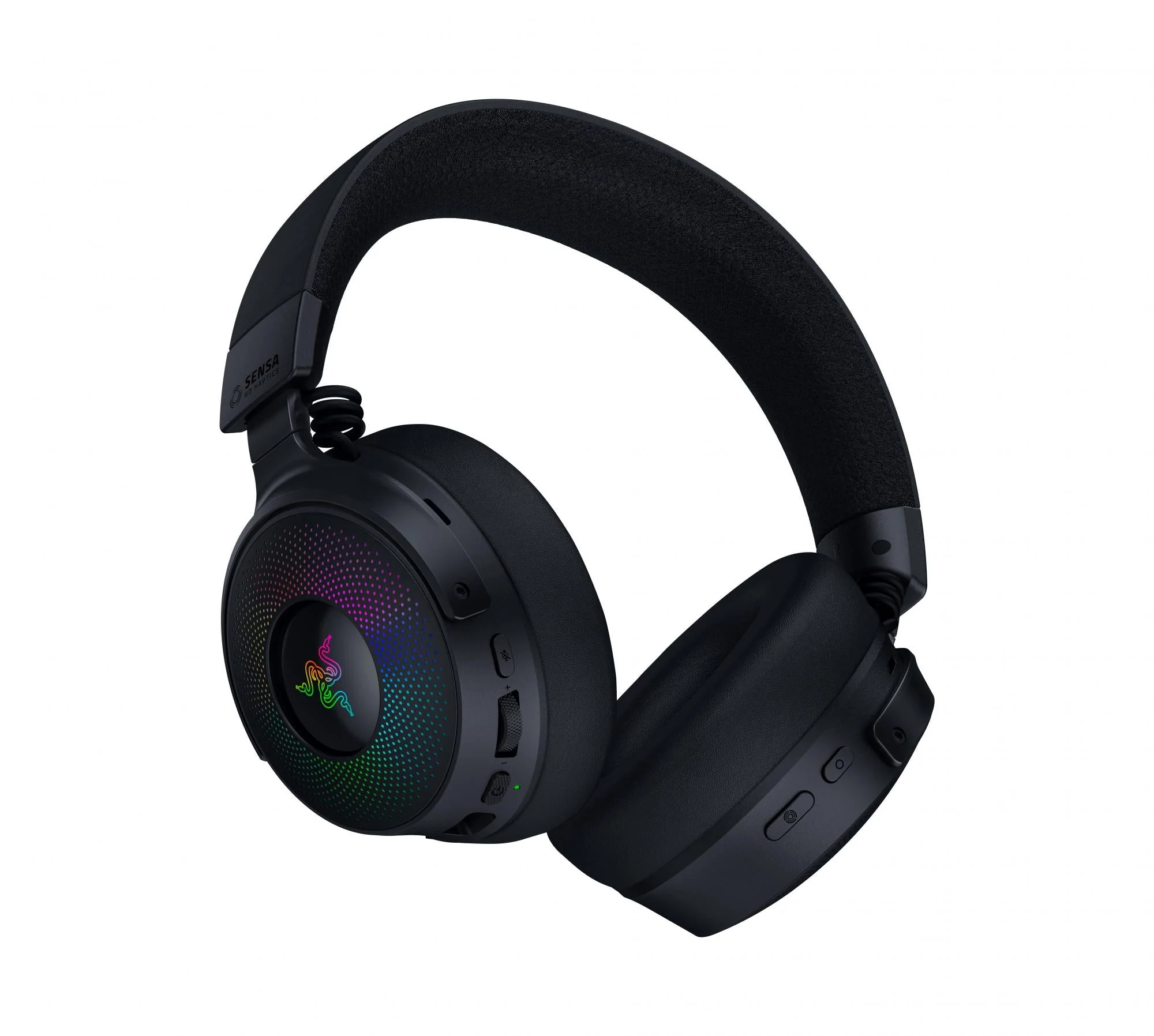 Razer – Kraken V4 Pro Black – Trådløst RGB Gaming Headset (Wireless & Kabel)