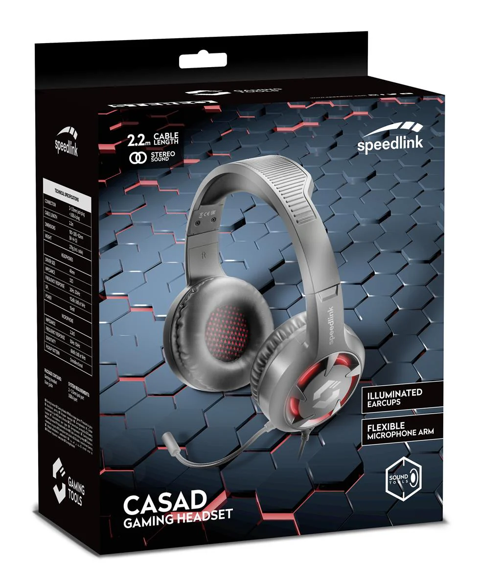 SpeedLink - CASAD Gaming Headset. schwarz