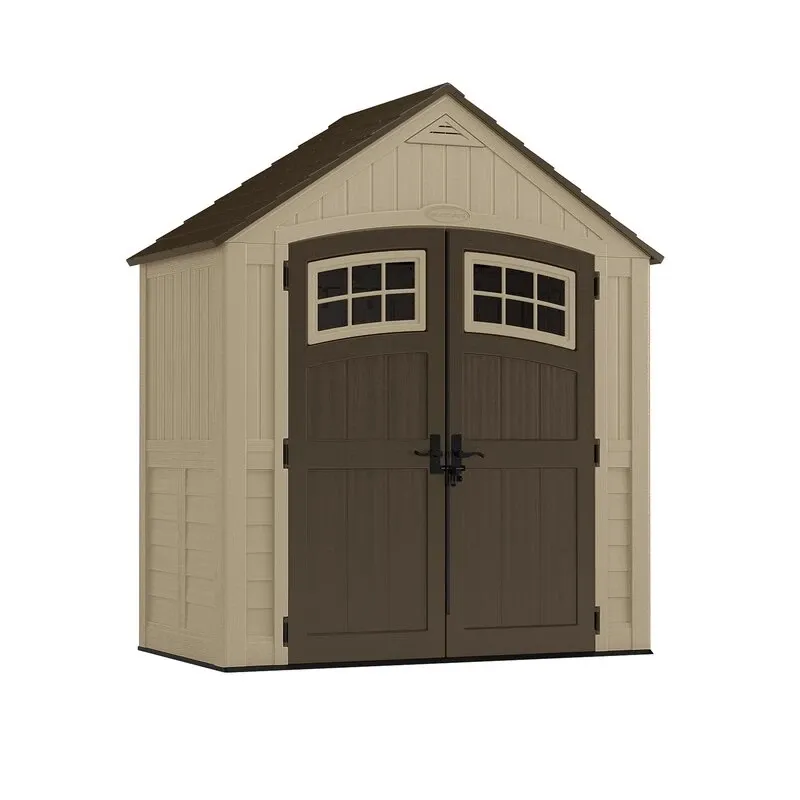 Sutton Outdoor 7 ft. 5 in. W x 4 ft. D Plastic Storage Shed