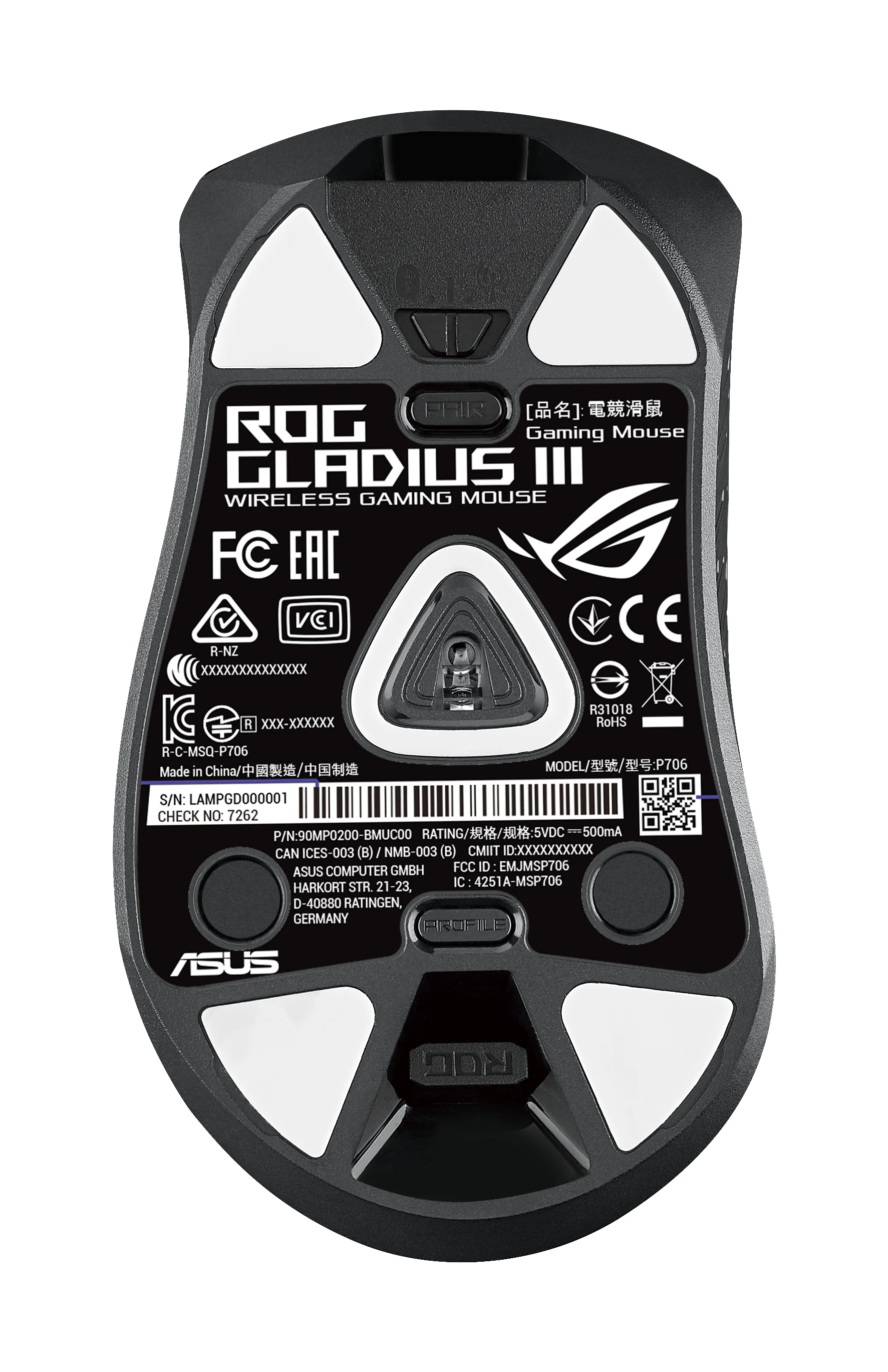 ASUS ROG Gladius III Kabellose Gaming-Maus