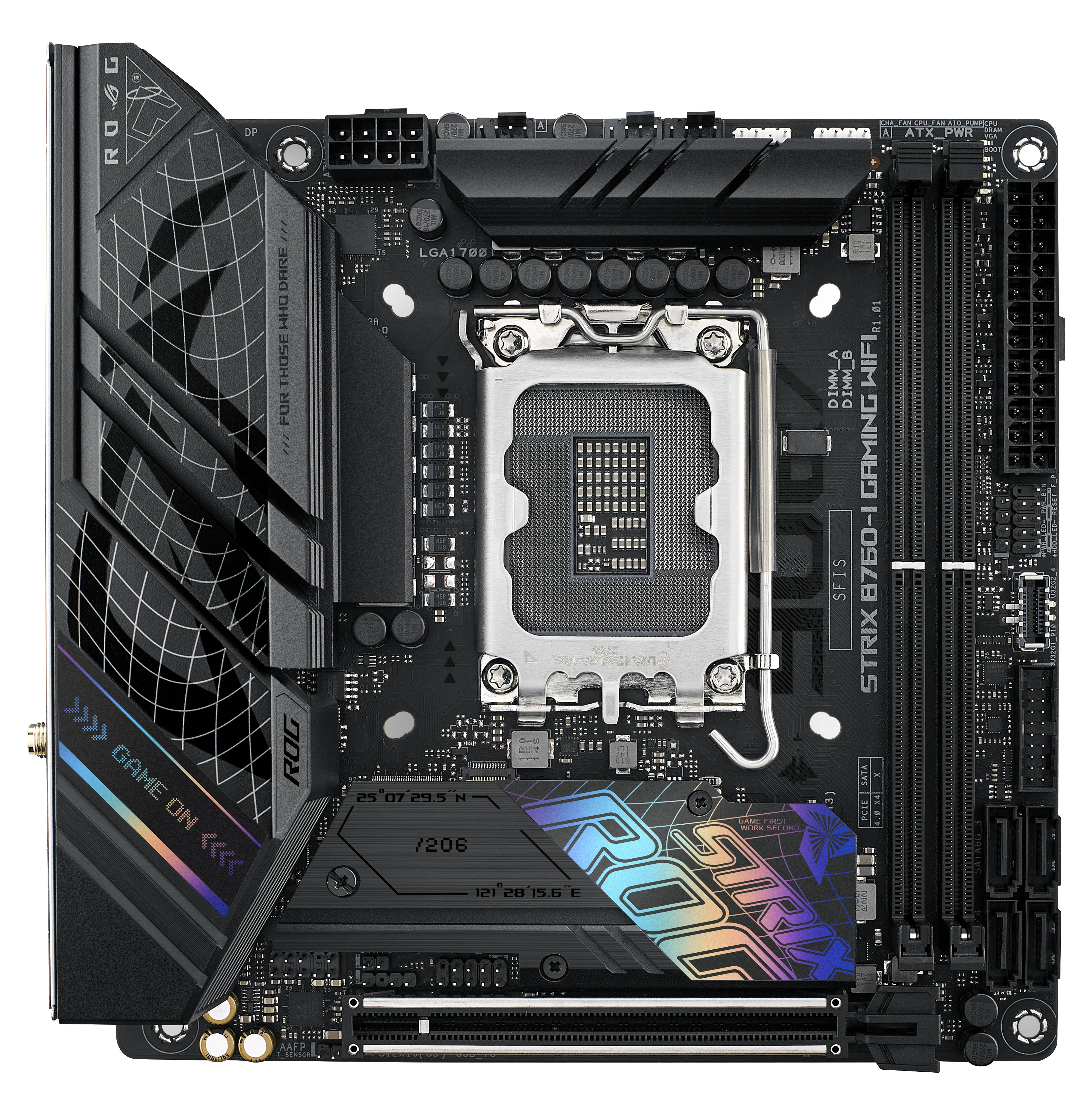 ASUS ROG STRIX B760-I GAMING WIFI (mITX. B760. LGA 1700. DDR5) - Bundkort