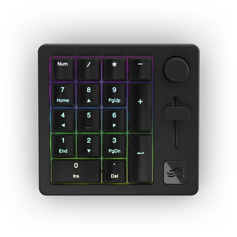 Glorious Numpad vorgefertigt – kabellos – Black Slate