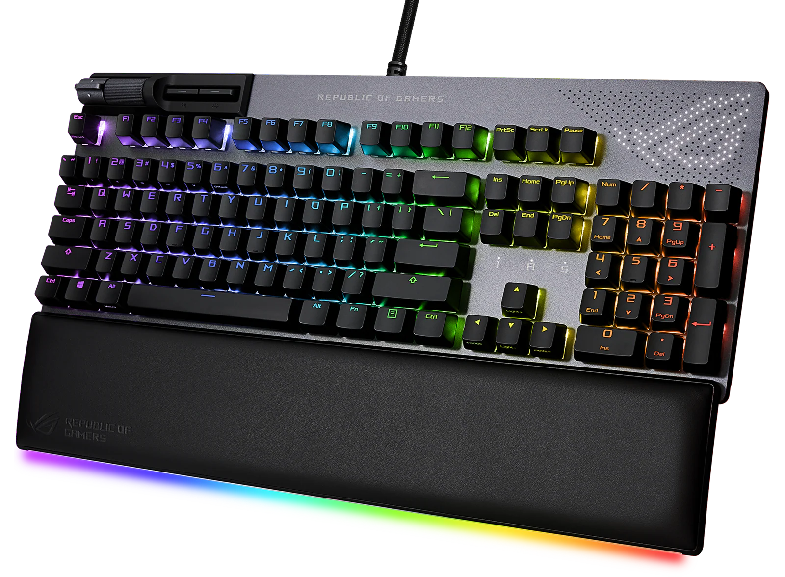ASUS ROG Strix FLARE II ANIMATE PBT-Gaming-Tastatur (NX Red Switches)