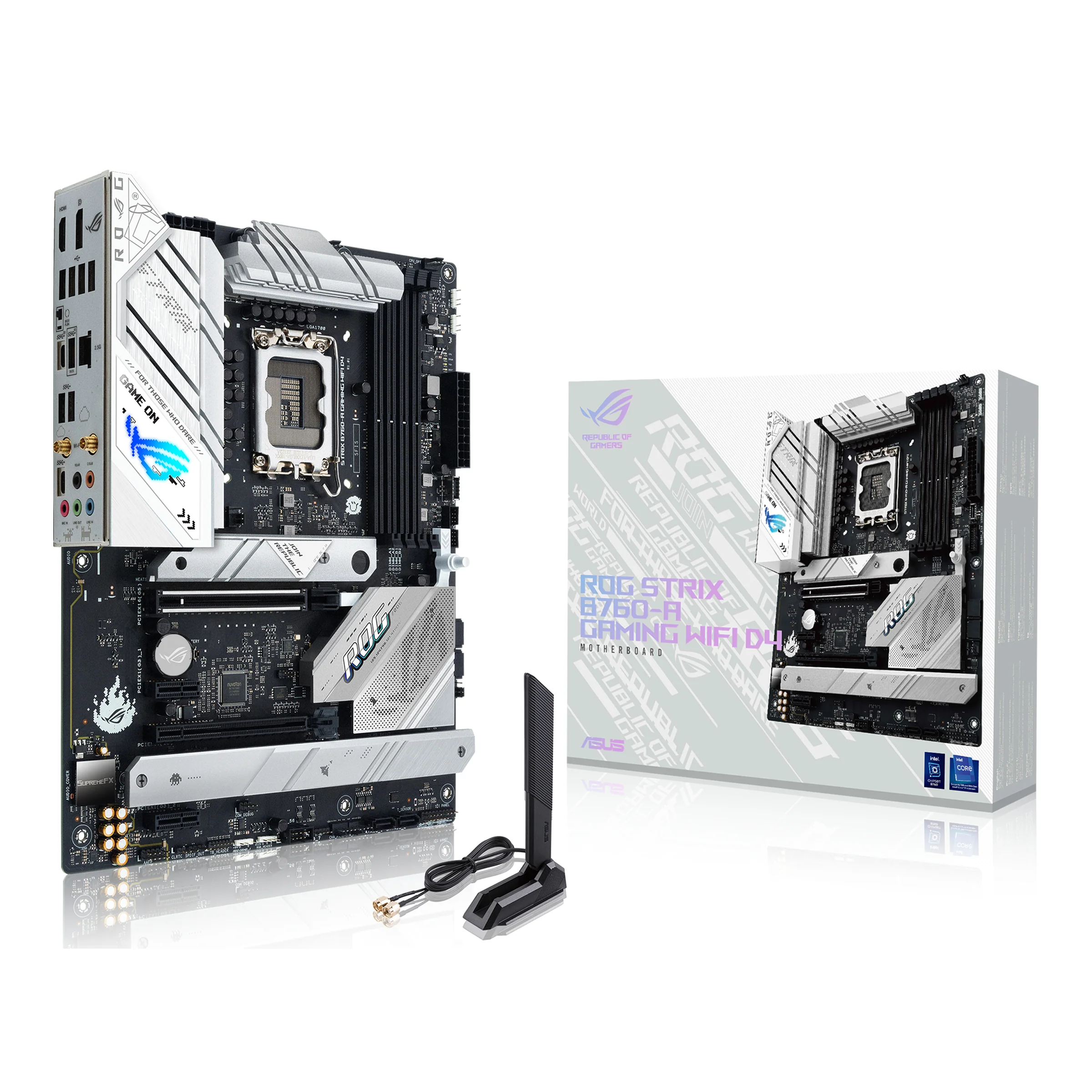 ASUS ROG STRIX B760-A GAMING WIFI D4 (ATX. B760. LGA 1700. DDR4) - Bundkort