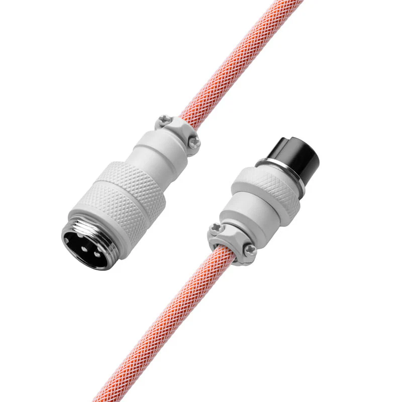 CableMod Pro Spiraltastaturkabel USB A auf USB Typ C. Orangesicle – 150 cm