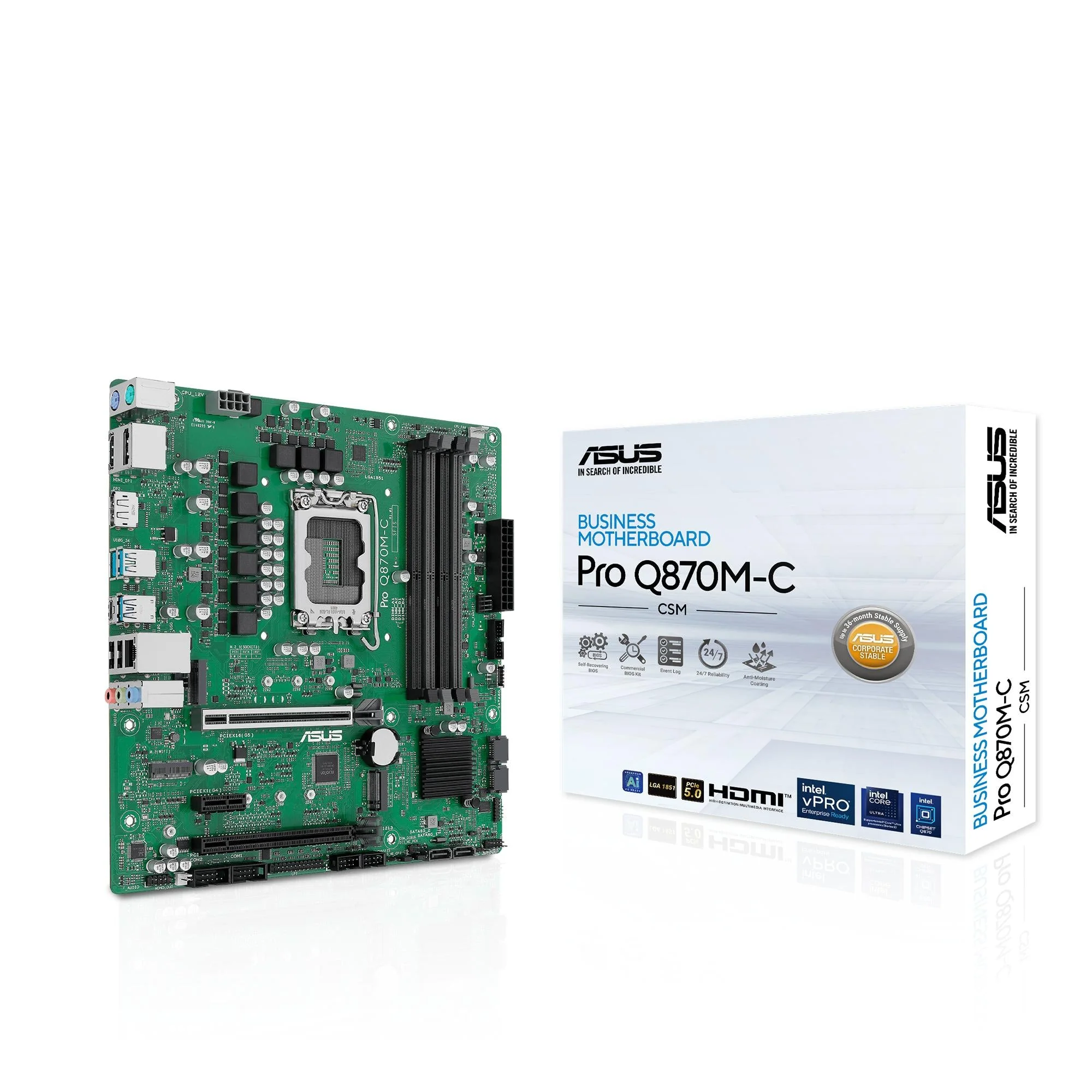 ASUS PRO Q870M-C-CSM (mATX. Q870. LGA 1851. DDR5)
