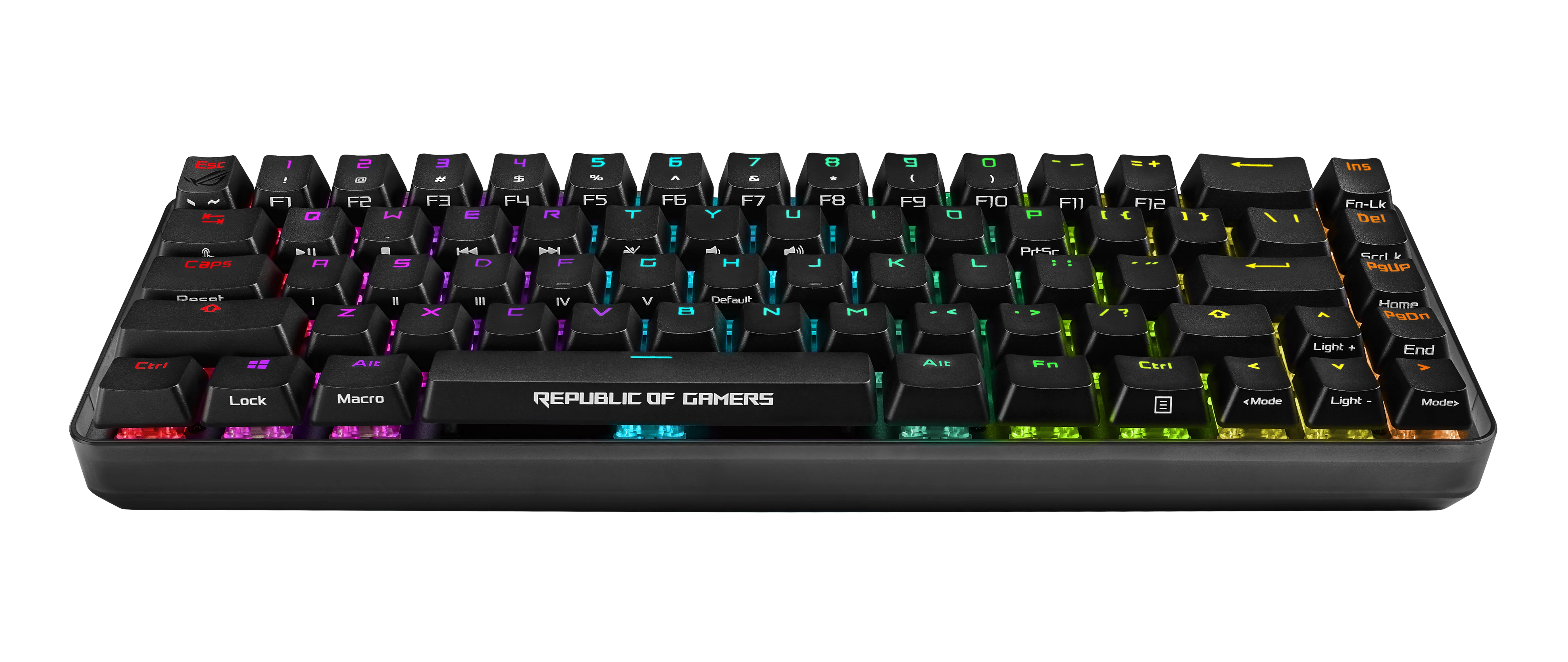 ASUS ROG FALCHION Kabellose mechanische RGB-Gaming-Tastatur mit 65 % Formfaktor (Cherry MX Red)