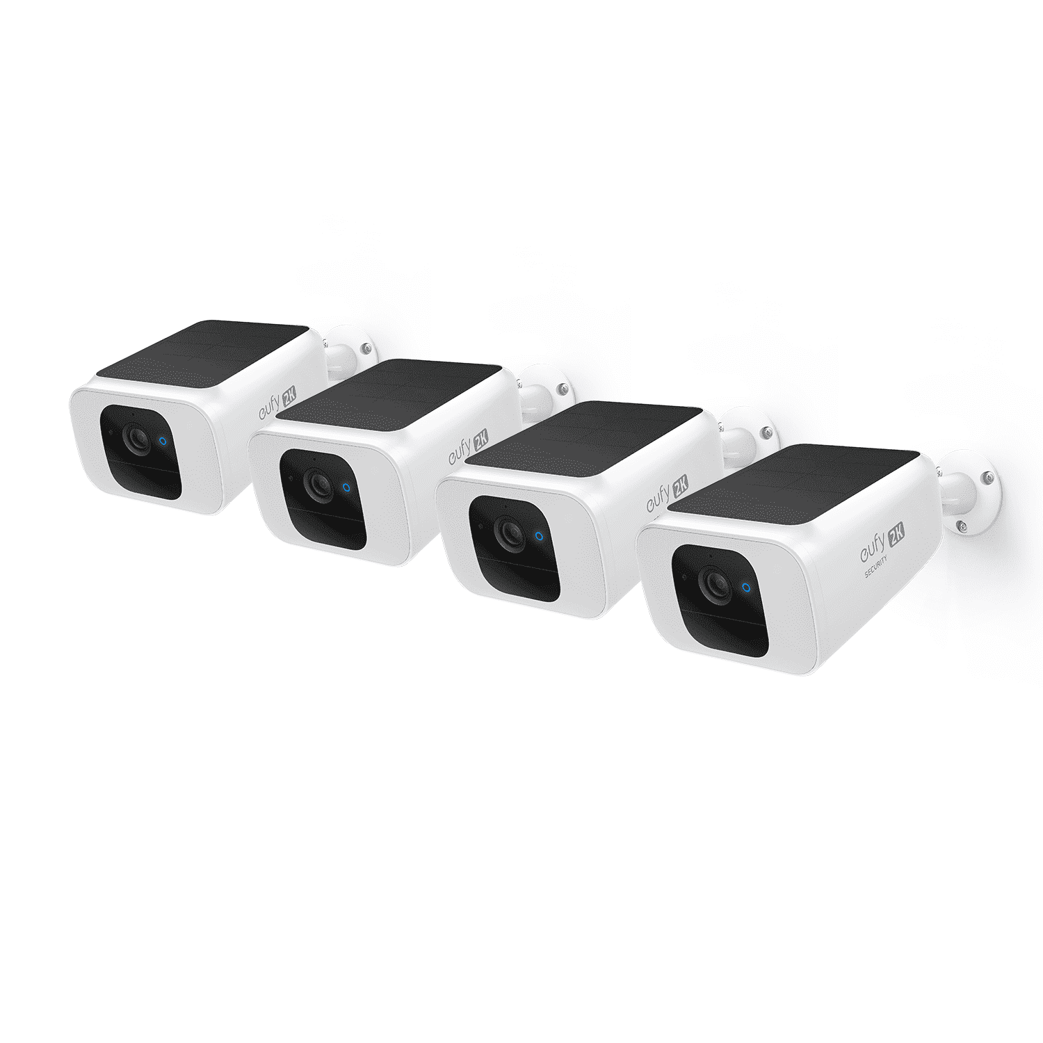 Eufy SoloCam S230 Solar Security Camera S40, 4K UHD, 4-Cam Kit, White, 4-Pack